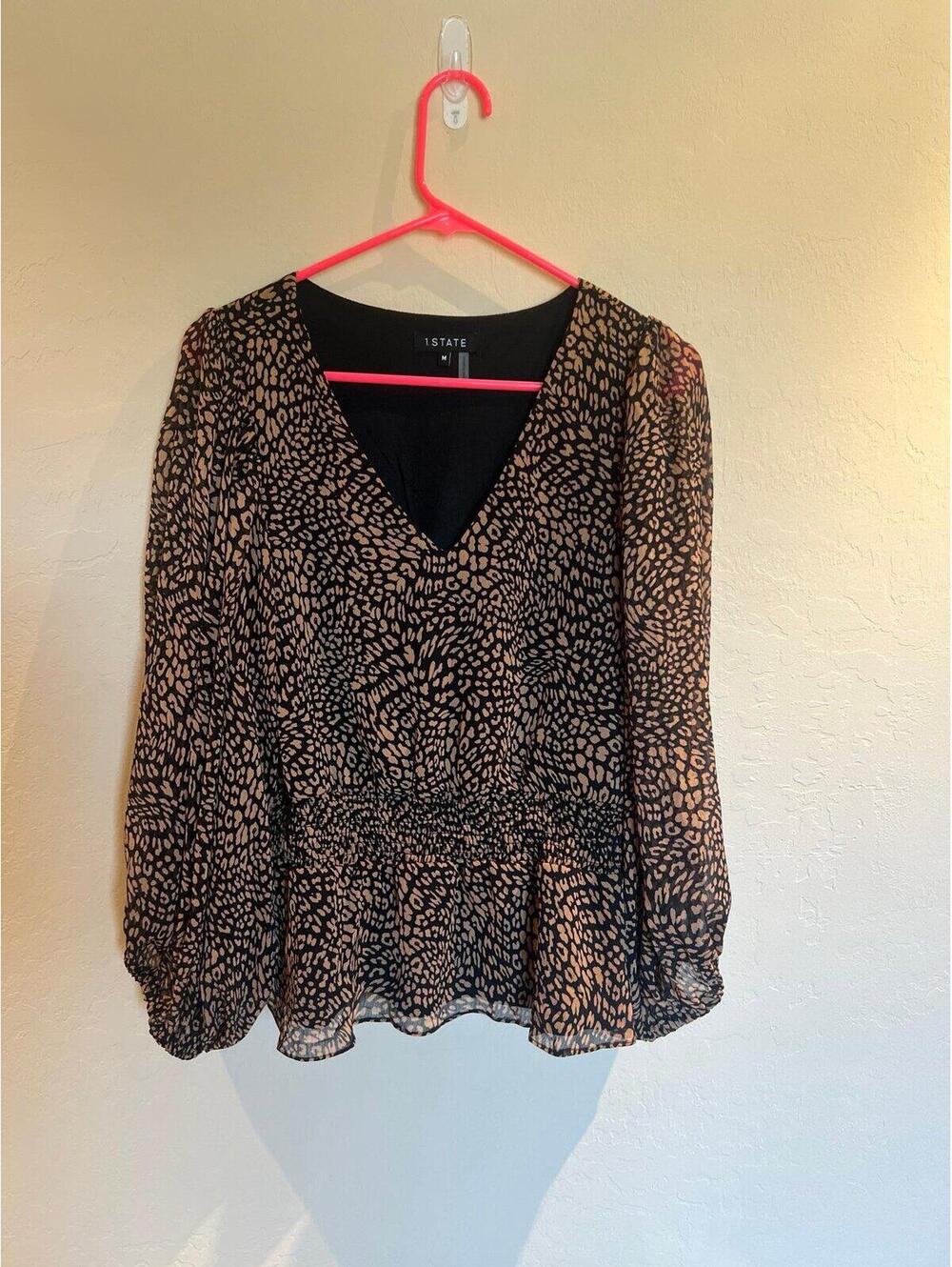 v-neck flowy womens blouse